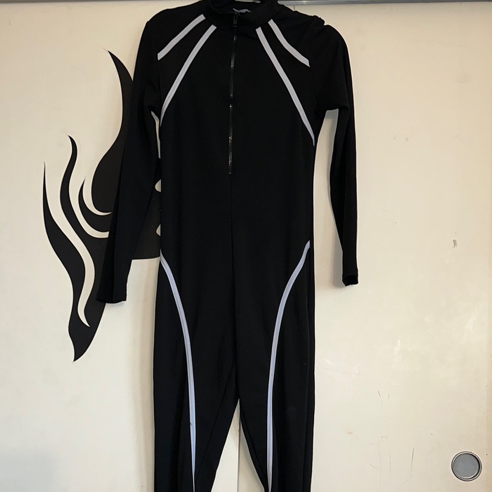 Fashion Nova Black and White Jumpsuit